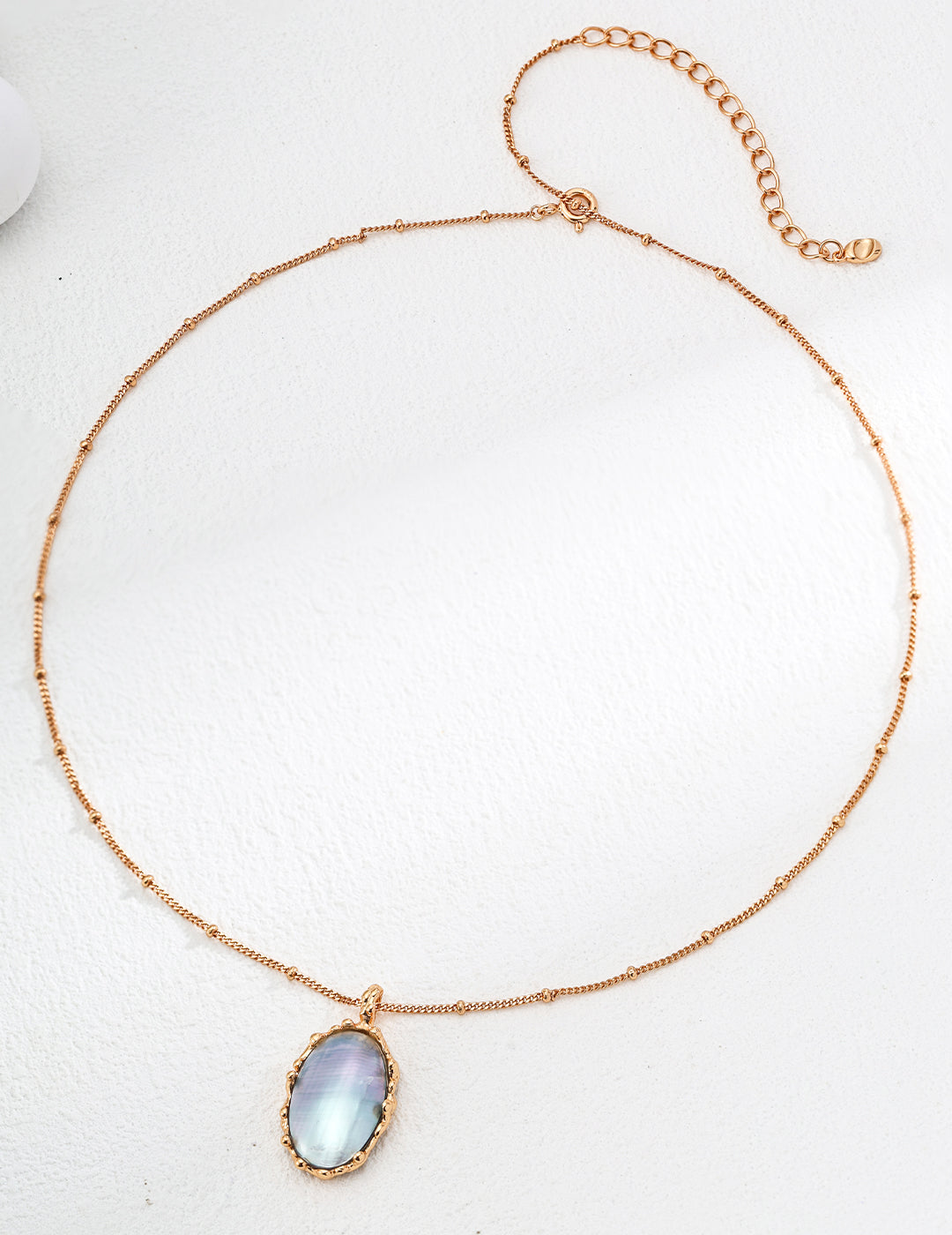 Natural Mabe Pearl 925 Sterling Silver Necklace