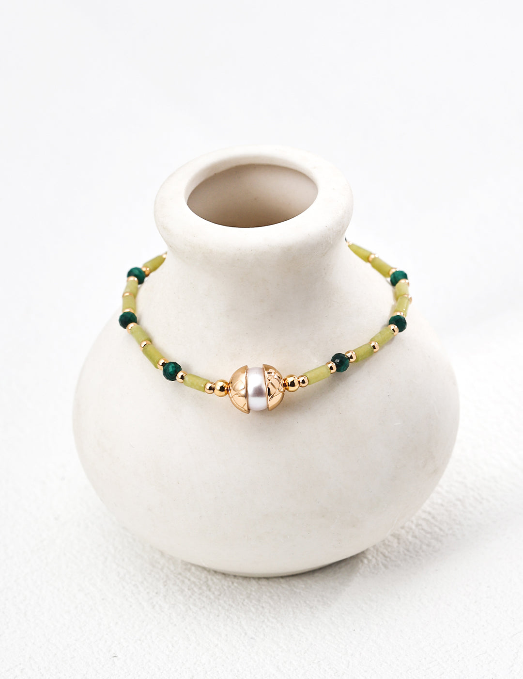 Garden Bloom 925 Sterling Silver Pearl Earrings & Bracelet Set