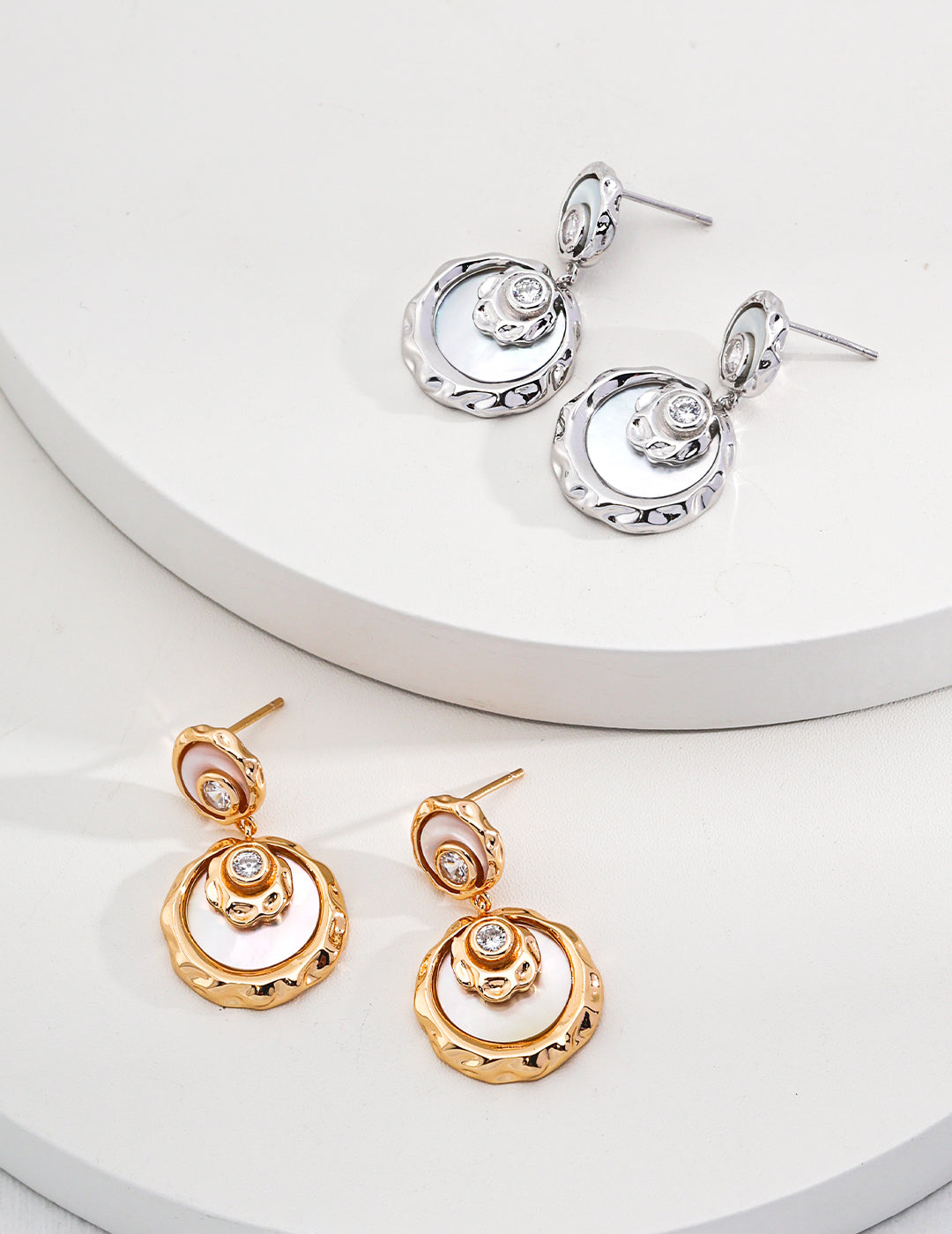 S925 Elegant Wave Pearl Jewelry Set