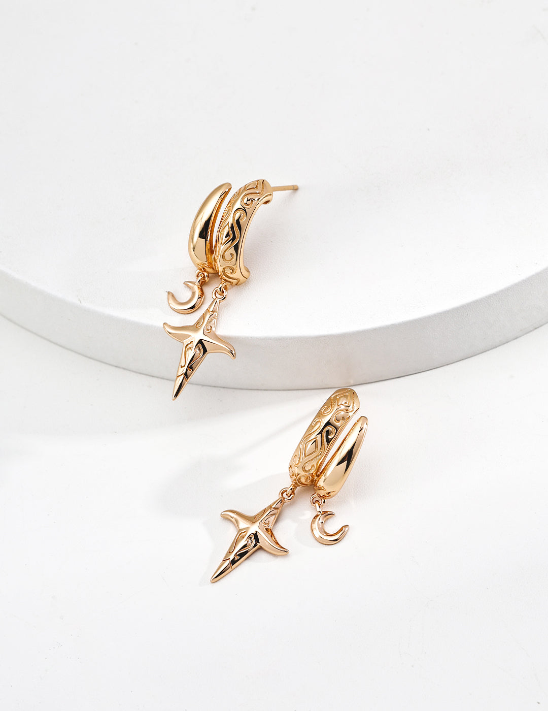 Celestial Prophecy Jewelry Set – 925 Silver Pearl Necklace & Earrings