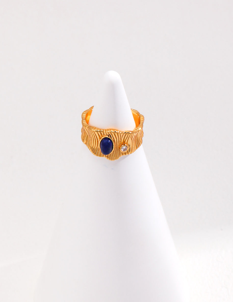 Sterling Silver Lapis Lazuli Ring | Silk Road Heritage | Vintage Elegance
