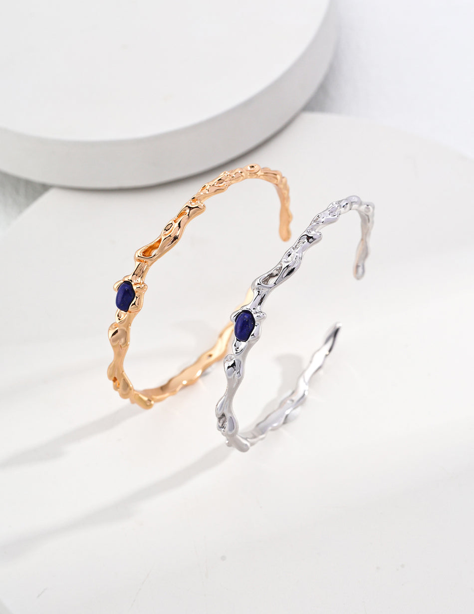 Sterling Silver Lapis Lazuli Bracelet – A Natural Symbol of Strength and Elegance
